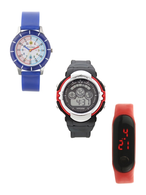 Fantasy World Kids Set Of 3 Watches, Blue