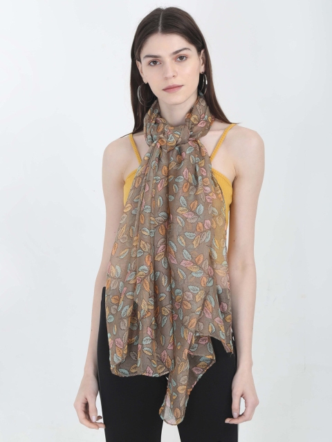 FabSeasons Women Brown Printed Scarf
