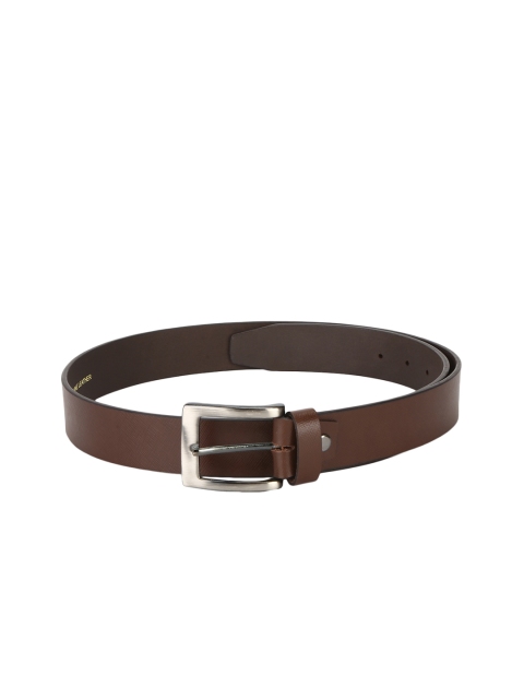 Red Tape Men Brown Leather Solid Belt