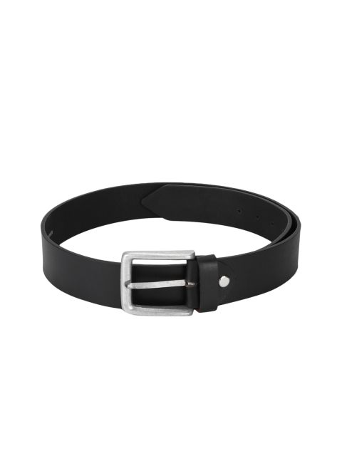 Red Tape Men Black Solid Leather Belt