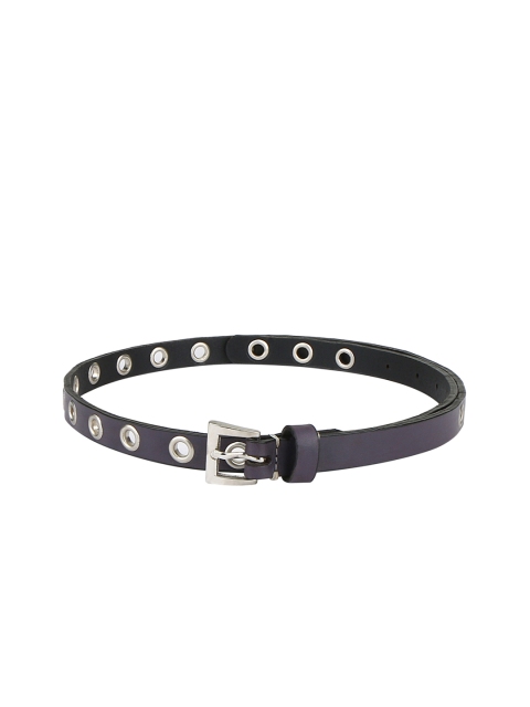 Aditi Wasan Women Purple Leather Solid Belt