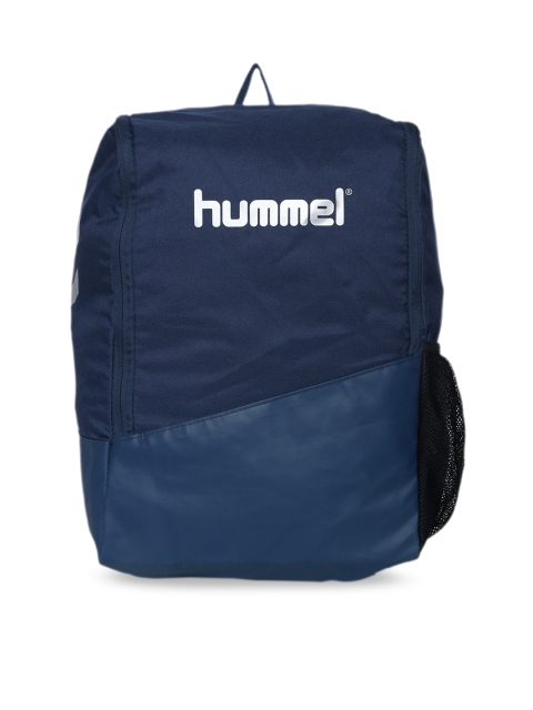 hummel Unisex Blue Solid Backpack