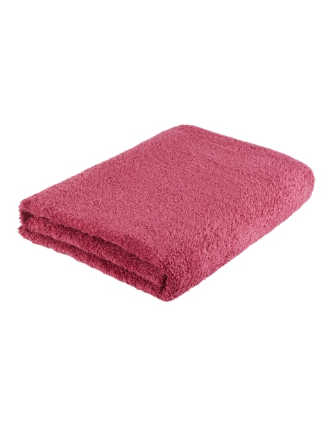HomeTown Unisex Maroon Solid Bath Towels