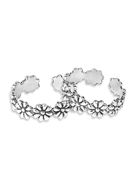 ZAYN Women Set of 2 Silver-Plated Toe Rings