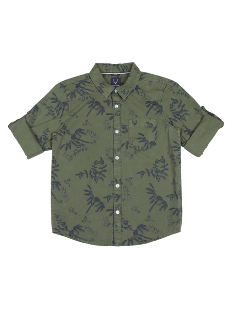 Allen Solly Junior Boys Olive Green & Navy Blue Regular Fit Printed Casual Shirt
Allen Solly Junior Boys Olive Green & Navy Blue Regular Fit Printed Casual Shirt