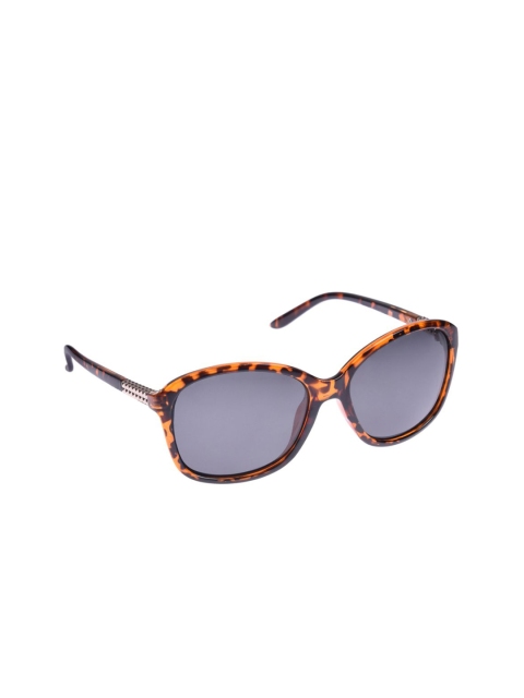 Steve Madden Unisex Oval Sunglasses SM894142TORT, Black