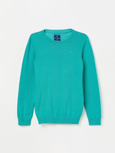 Fame Forever by Lifestyle Boys Blue Solid Sweater