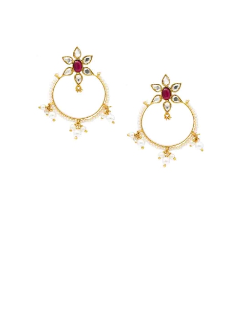 Unniyarcha Jewellery Women White Gold-Plated White Sterling Silver Circular Drop Earrings
Unniyarcha Jewellery Women White Gold-Plated White Sterling Silver Circular Drop Earrings