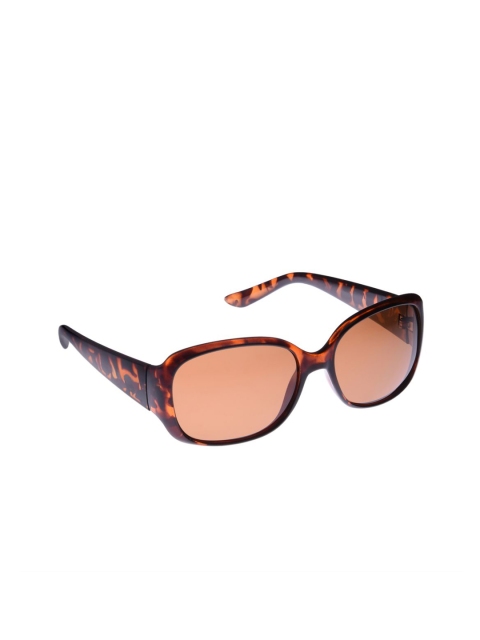 Steve Madden Unisex Rectangle Sunglasses SM894131TORT, Brown