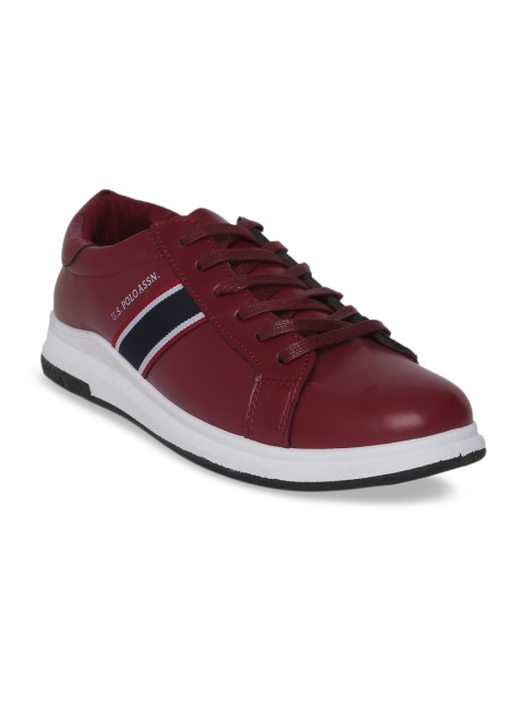 U.S. Polo Assn. Men Maroon Sneakers
