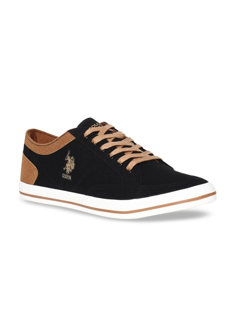 U.S. Polo Assn. Men Black Sneakers