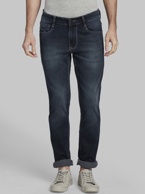 Parx Men Blue Slim Fit Mid-Rise Clean Look Stretchable Jeans