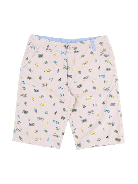 Pantaloons Junior Boys Pink Printed Regular Shorts