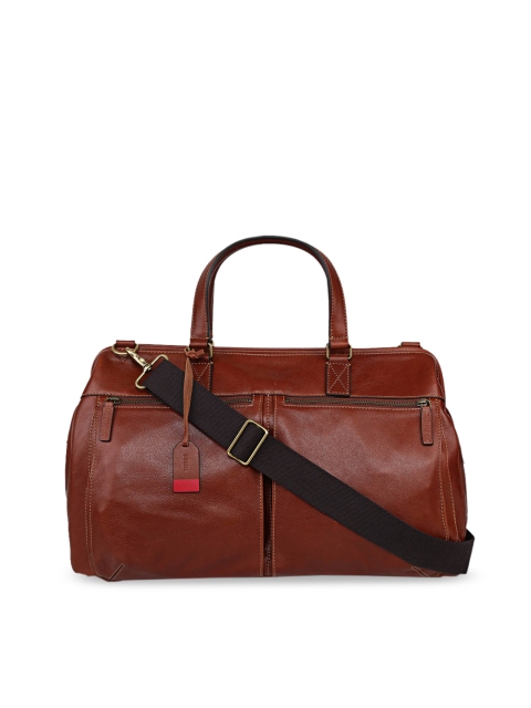 Fossil Men Brown Solid Duffel Bag