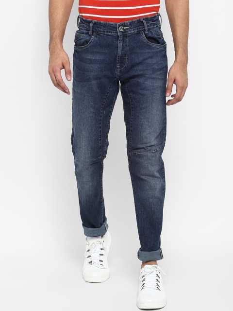 Mufti Men Blue Slim Fit Mid-Rise Clean Look Stretchable Jeans