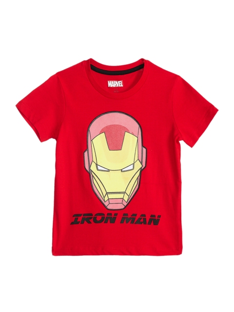 Kids Ville Iron Man featured Red Tshirt for Boys