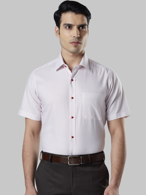 Raymond Men Pink Regular Fit Printed Formal Shirt