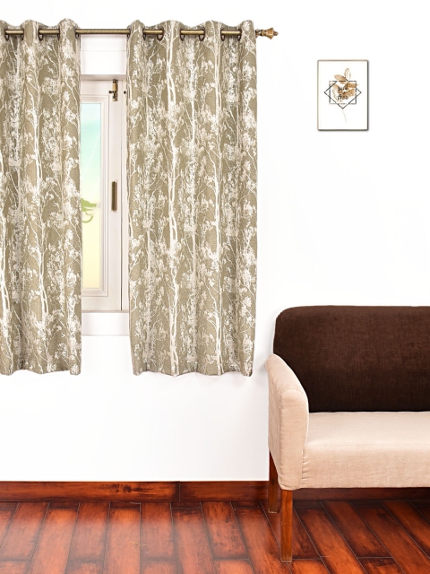 Ariana Grey Single Room Darkening Window Curtain