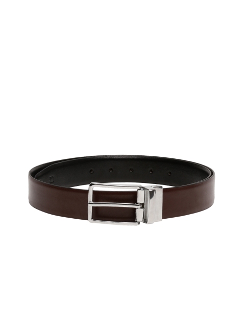 CRUSSET Men Brown & Black Reversible Solid Belt