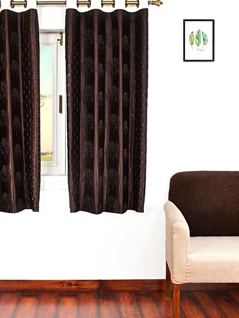 Ariana Brown Single Room Darkening Window Curtain