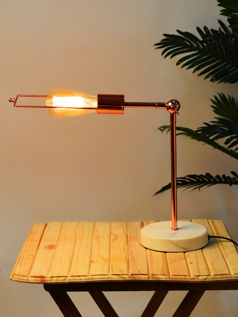 Archies Copper-Toned Solid Table Lamp