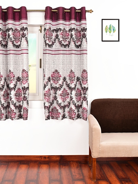 Ariana Burgundy Single Room Darkening Window Curtain