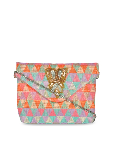 Diwaah Multicoloured Printed Handmade Sling Bag, Multi