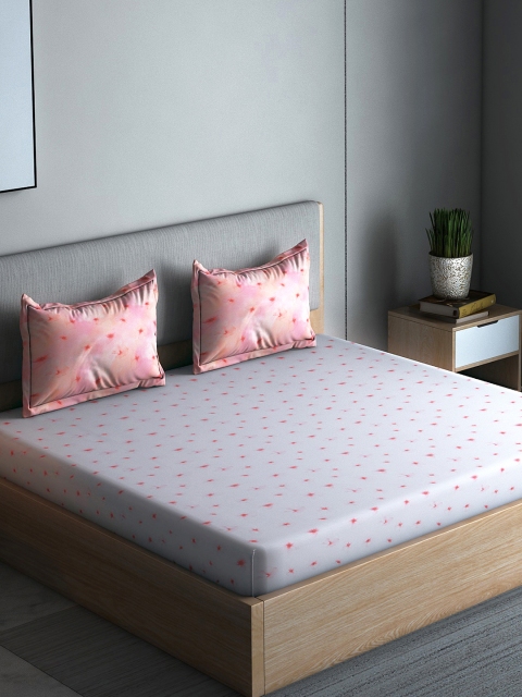 Boutique Living India Pink & White Floral 300 TC Cotton 1 Queen Bedsheet with 2 Pillow Covers
Boutique Living India Pink & White Floral 300 TC Cotton 1 Queen Bedsheet with 2 Pillow Covers