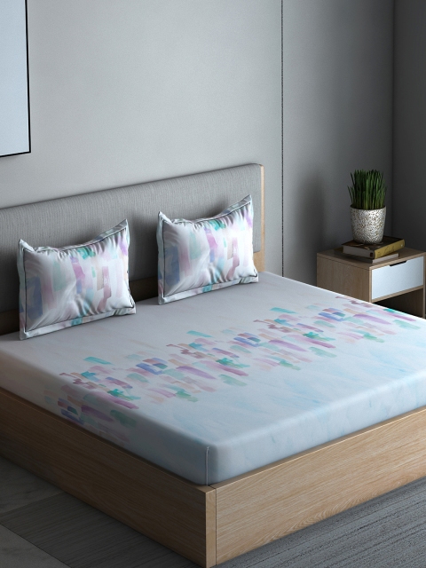 Boutique Living India White & Blue Abstract 300 TC Cotton 1 Queen Bedsheet with 2 Pillow Covers
Boutique Living India White & Blue Abstract 300 TC Cotton 1 Queen Bedsheet with 2 Pillow Covers