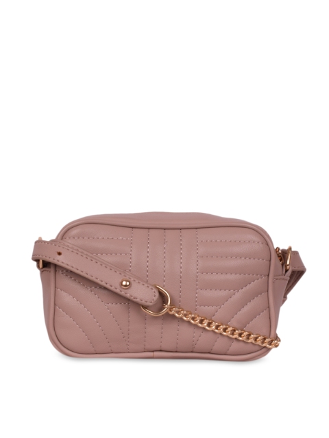 Bagkok Pink Textured Sling Bag