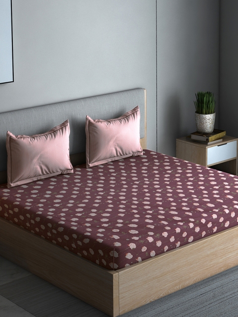 Boutique Living India Maroon Floral 210 TC Cotton 1 Queen Bedsheet with 2 Pillow Covers
Boutique Living India Maroon Floral 210 TC Cotton 1 Queen Bedsheet with 2 Pillow Covers