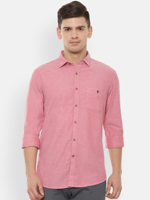 Louis Philippe Sport Men Pink Regular Fit Solid Casual Shirt