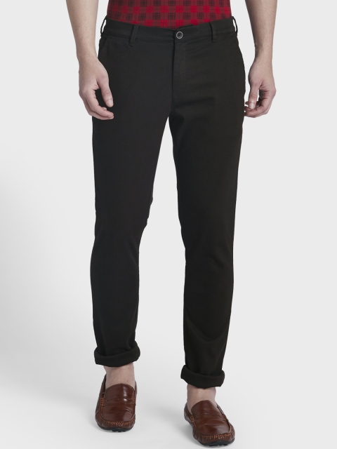 ColorPlus Men Brown Regular Fit Solid Chinos