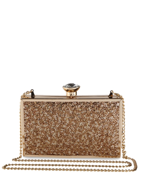 Vdesi Gold-Toned Embellished Clutch