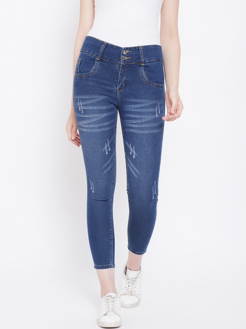 Nifty Women Blue Slim Fit Mid-Rise Mildly Distressed Jeans