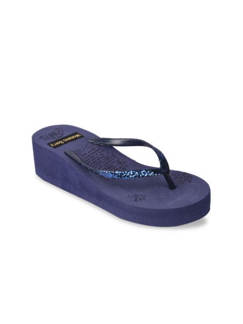 WOMENS BERRY Women Blue Solid Heels