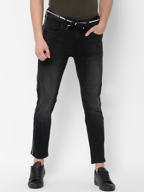 SKULT by Shahid Kapoor Men Black Straight Fit Mid-Rise Clean Look Jeans