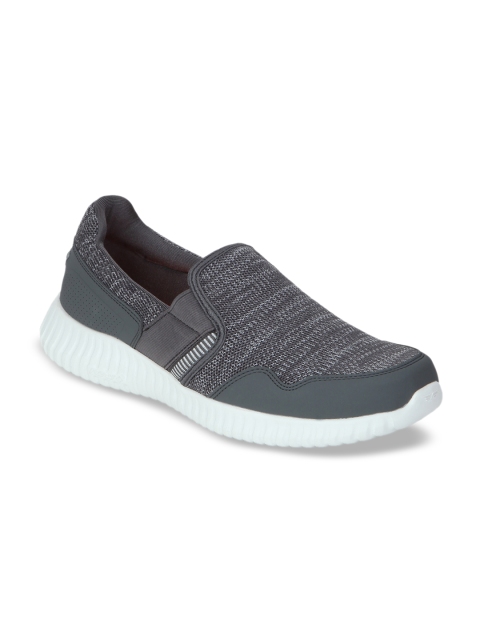 Red Tape Men Grey Textile Walking Shoes