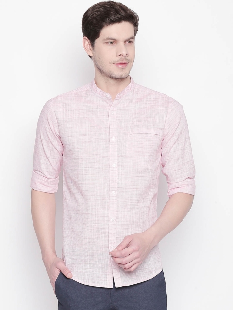 BYFORD by Pantaloons Men Red Slim Fit Solid Casual Shirt