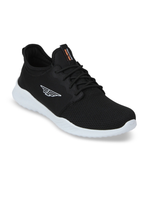 Red Tape Men Black Textile Memory Foam Walking Shoes