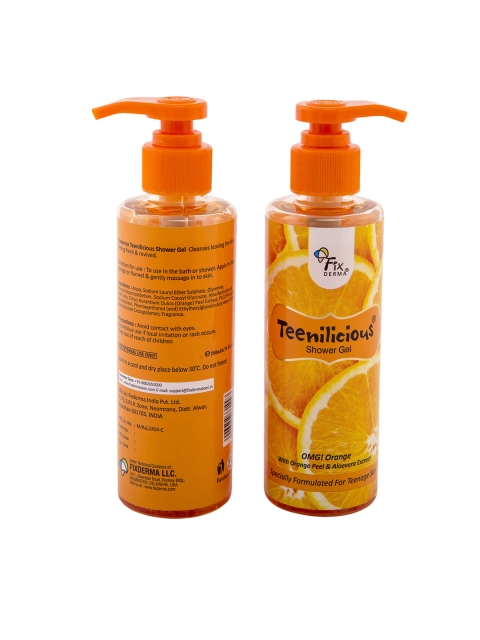 Teenilicious Kids Body Wash & Shower Gel 200 ml, Orange