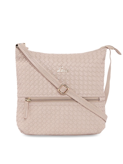 Lavie Pink Textured Sling Bag