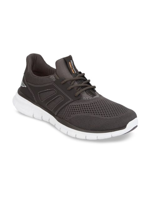 Red Tape Men Grey Textile Walking Shoes