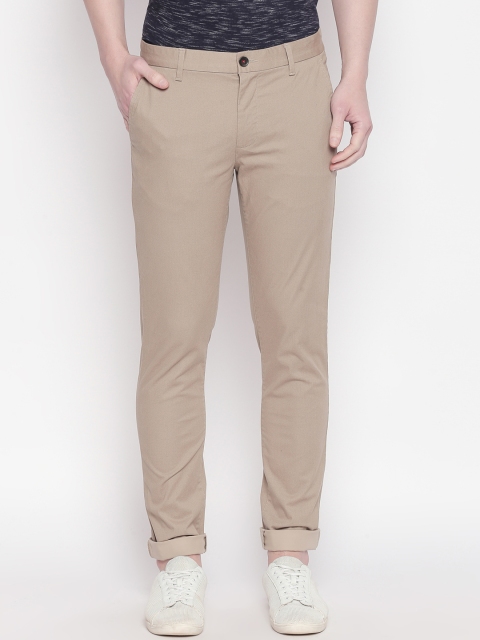 BYFORD by Pantaloons Men Brown Slim Fit Solid Chinos