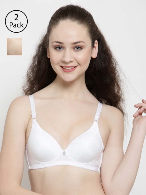 Friskers Pack of 2 Self Design Non-Wired Lightly Padded Everyday Bras O-3322-02-09-32B, Beige
Friskers Pack of 2 Self Design Non-Wired Lightly Padded Everyday Bras O-3322-02-09-32B, Beige