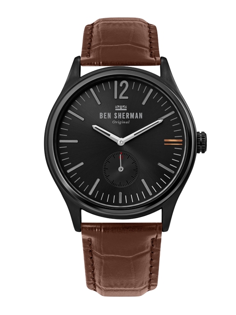 BEN SHERMAN Men Charcoal Analogue Watch WB035T