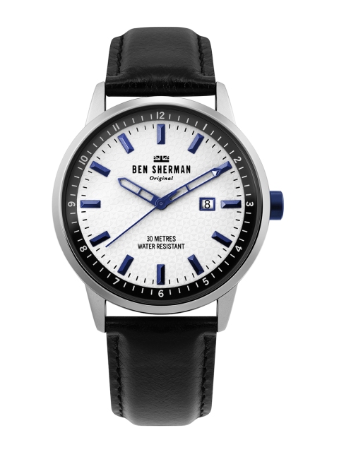 BEN SHERMAN Men White Analogue Watch WB030B