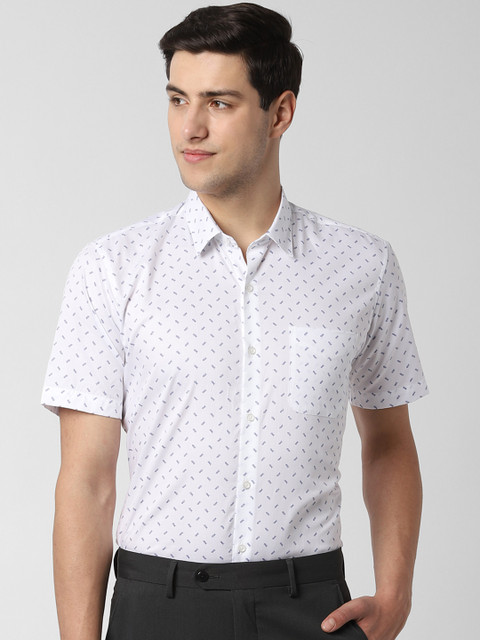 Peter England Men White Regular Fit Printed Formal Shirt
Peter England Men White Regular Fit Printed Formal Shirt