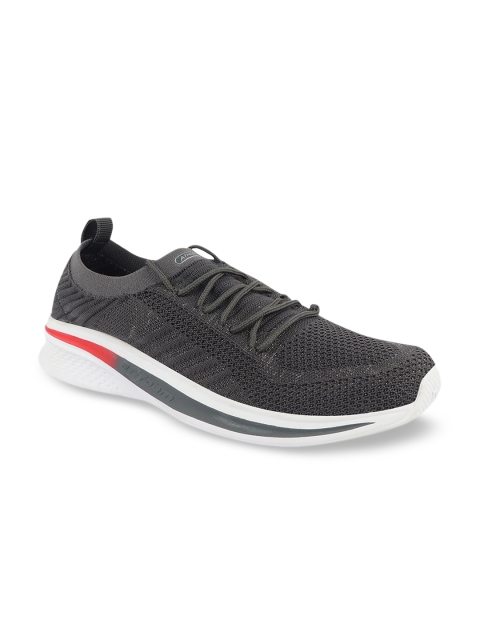 Action Women Charcoal Grey Woven Design Running Shoes
