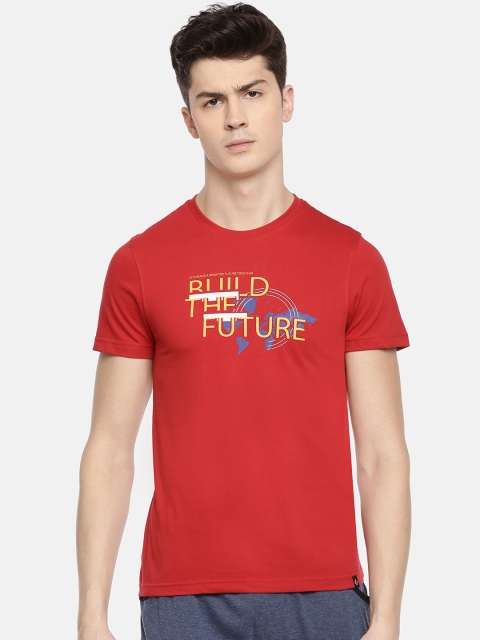 Dollar Bigboss Men Red Printed Lounge T-shirt